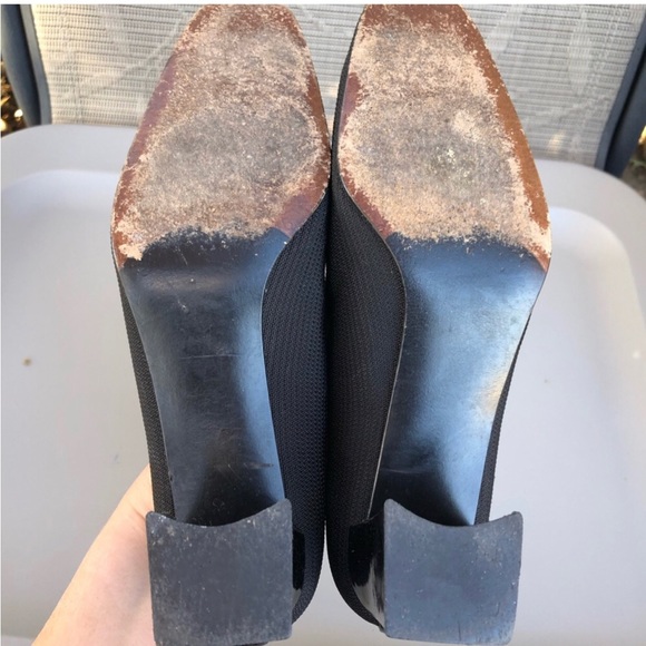 Stuart Weitzman Black Block Heels. Size 7.5. - Picture 6 of 6